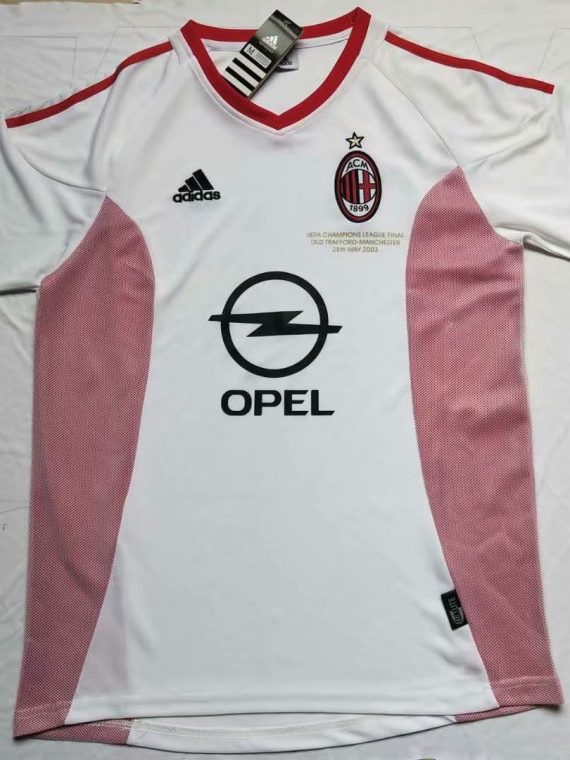 CAMISETA RETRO AC MILAN VISITA 02 - 03