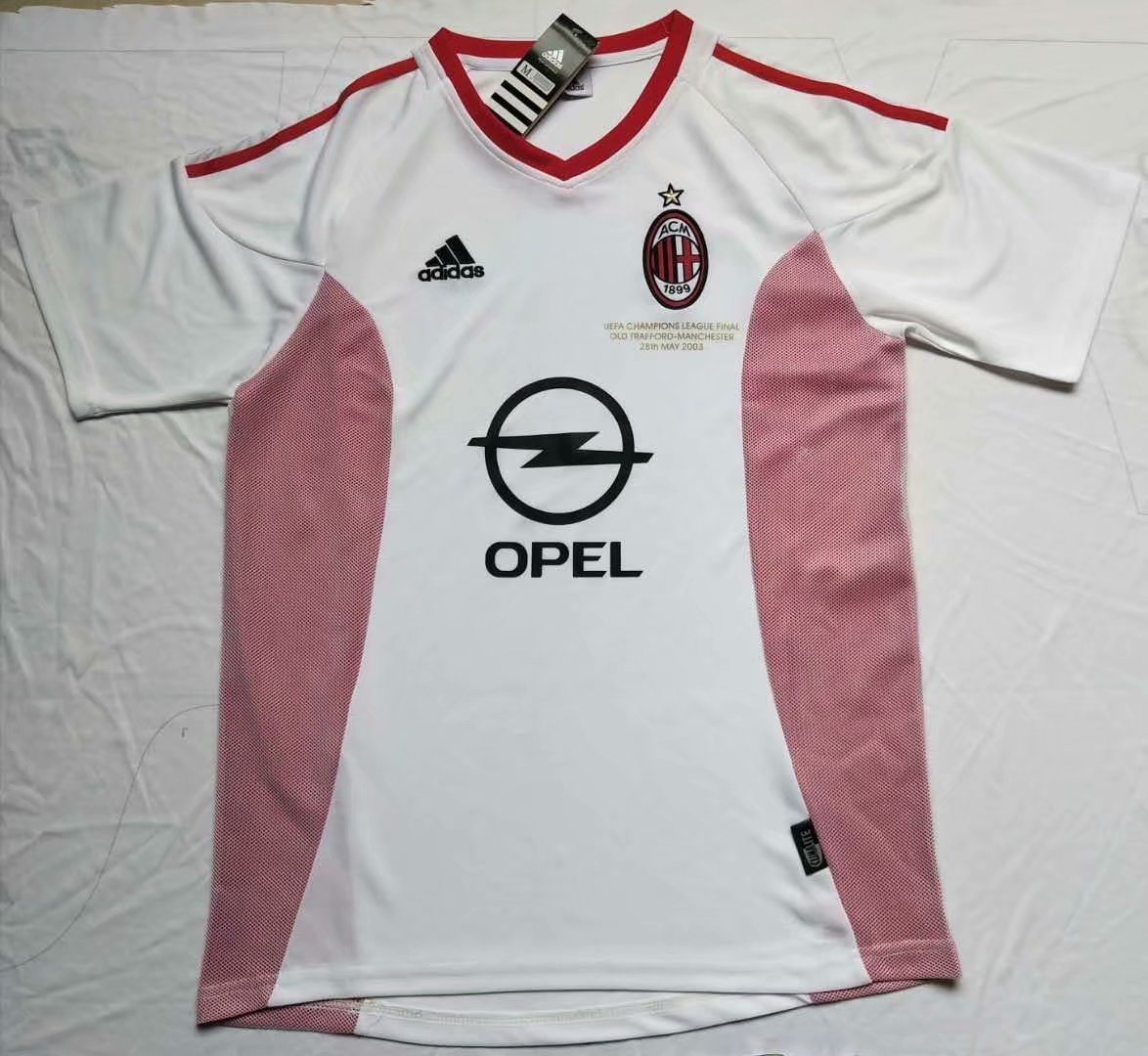 CAMISETA RETRO AC MILAN VISITA 02 - 03