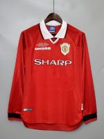 CAMISETA RETRO MANCHESTER UNITED LOCAL 99 - 00 MANGA LARGA