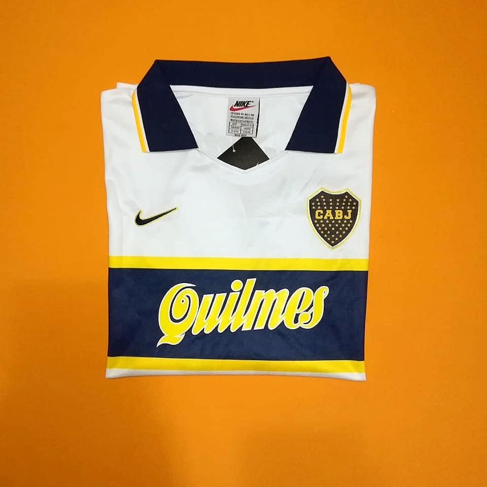 CAMISETA RETRO BOCA JUNIORS VISITA 96 - 97